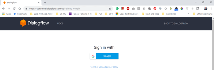 Chatbot Using Microsoft's Bot Framework And Dialog Flow API